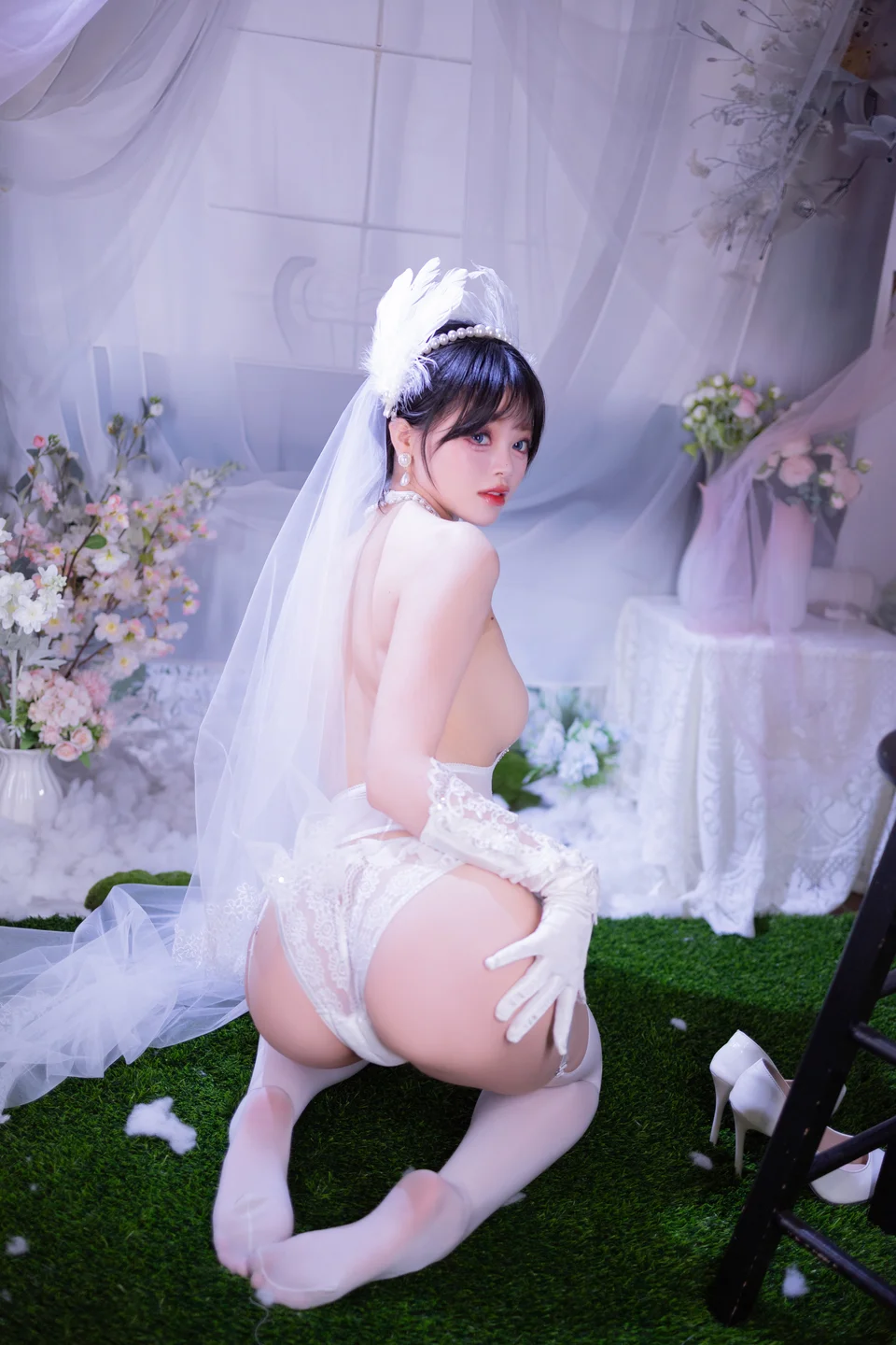 星黛鹿鹿 - No.015 白丝花嫁 [53P-576MB] tg@simisebaisi 【丝足阁】052.webp